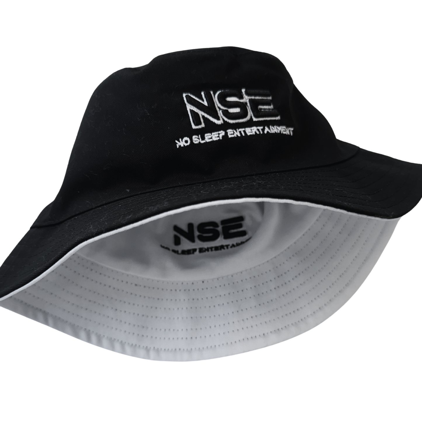 NSE Reversible Bucket Hat (White & Black)